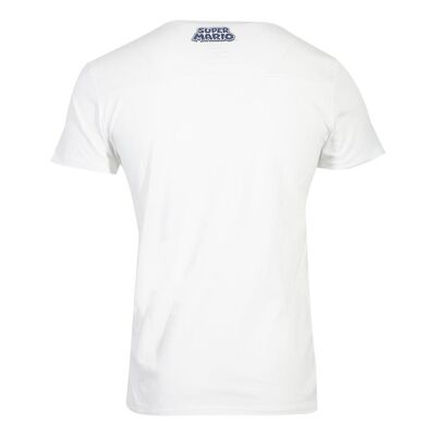NINTENDO Super Mario Bros. Anatomy Mario Camiseta, Unisex, Grande, Blanco (TS783545NTN-L)