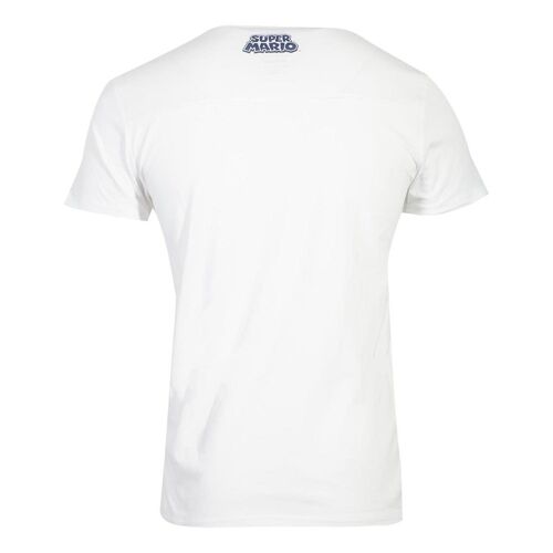 NINTENDO Super Mario Bros. Anatomy Mario T-Shirt, Unisex, Medium, White (TS783545NTN-M)