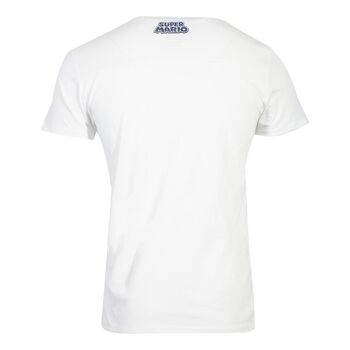 NINTENDO Super Mario Bros. Anatomy Mario T-shirt, unisexe, petit, blanc (TS783545NTN-S) 1