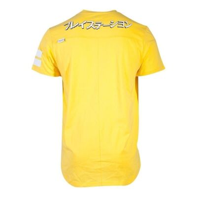 SONY Playstation Icons Long Line T-Shirt, Homme, Extra Extra Large, Jaune (TS842018SNY-2XL)