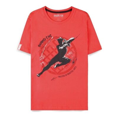 MARVEL COMICS Shang-Chi and the Legend of the Ten Rings Master of Martial Arts Camiseta, Hombre, Grande, Rojo (TS854182CHI-L)