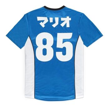 NINTENDO Super Mario Bros. Mario 85 Sports Jersey T-Shirt, Homme, Large, Bleu/Blanc (TS876174NTN-L) 2
