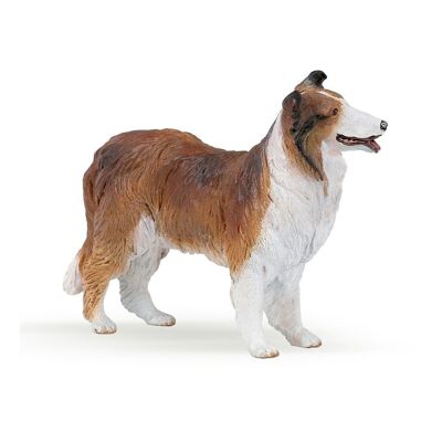 PAPO Dog and Cat Companions Collie Toy Figure, 3 anni o più, marrone/bianco (30230)