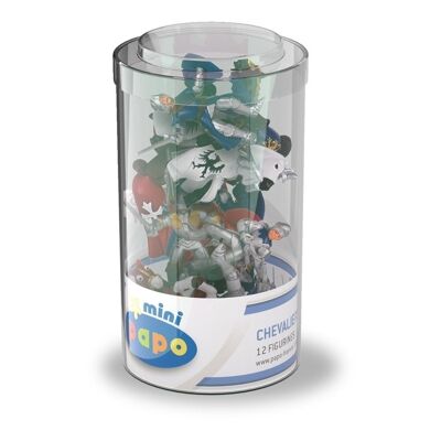 PAPO Mini Papo Mini Plus Knights Tube Toy Mini Figure Set, tres años o más, multicolor (33022)