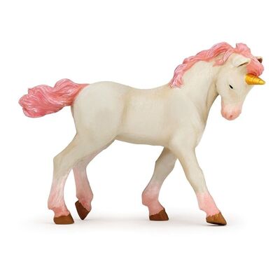 Figura de juguete PAPO The Enchanted World Young Unicorn, tres años o más, blanco/rosa (39078)