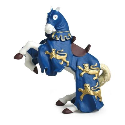 PAPO Fantasy World Blue King Richard's Horse Figura de juguete, tres años o más, azul/blanco (39339)