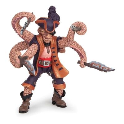 PAPO Pirates and Corsairs Mutant Octopus Pirate Toy Figure, 3 ans ou plus, Multicolore (39464)