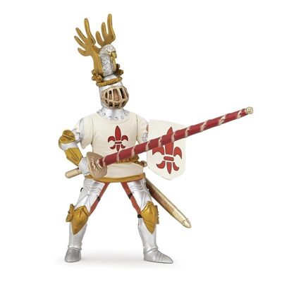 PAPO Fantasy World White Knight Fleur De Lys Figura de juguete, 3 años o más, multicolor (39790)