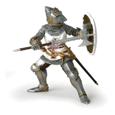 PAPO Fantasy World Germanic Knight Toy Figure, Three Years or Above, Silver/White (39947)