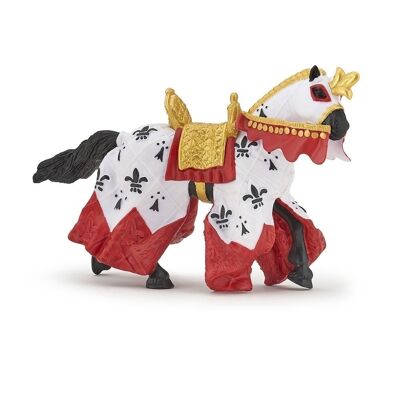 PAPO Fantasy World Red King Arthur Horse Figura de juguete, tres años o más, multicolor (39951)