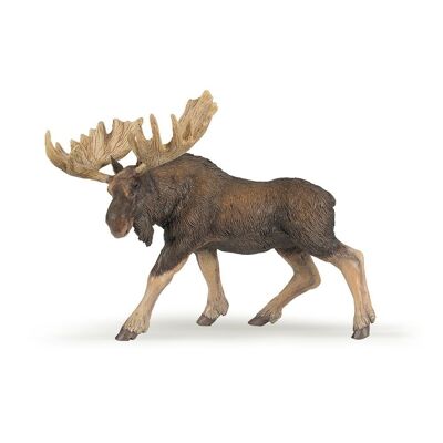 PAPO Wild Animal Kingdom Moose Toy Figure, tre anni o più, marrone (50065)