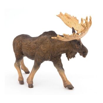 PAPO Wild Animal Kingdom Moose Toy Figure, Trois ans ou plus, Marron (50065) 4
