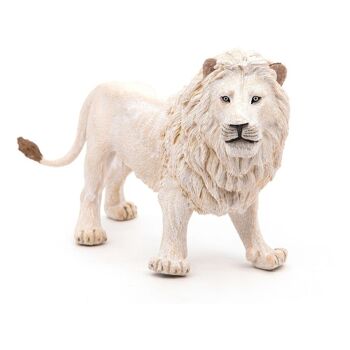 PAPO Wild Animal Kingdom White Lion Toy Figure, Trois ans ou plus, Blanc (50074) 3