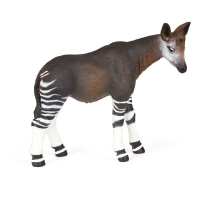 PAPO Wild Animal Kingdom Okapi Toy Figure, 3 ans ou plus, marron/blanc (50077)