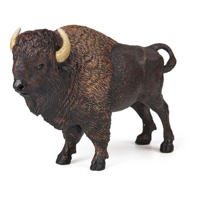 PAPO Wild Animal Kingdom American Buffalo Toy Figure, tre anni o più, nero/marrone (50119)