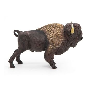 PAPO Wild Animal Kingdom American Buffalo Toy Figure, trois ans ou plus, noir/marron (50119) 2