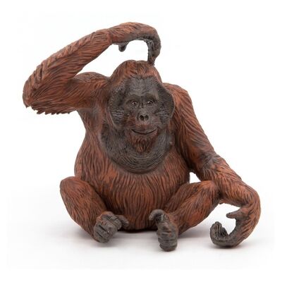 PAPO Wild Animal Kingdom Orangutan Toy Figure, Trois ans ou plus, Orange (50120)