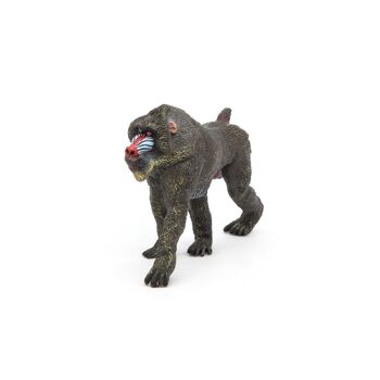 PAPO Wild Animal Kingdom Mandrill Toy Figure, 3 ans ou plus, Multicolore (50121) 4