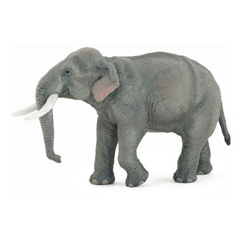 PAPO Wild Animal Kingdom Figurine d'éléphant d'Asie, trois ans ou plus, gris (50131) 2