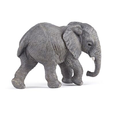 PAPO Wild Animal Kingdom Figura de juguete de elefante africano joven, 10 meses y más, gris (50169)