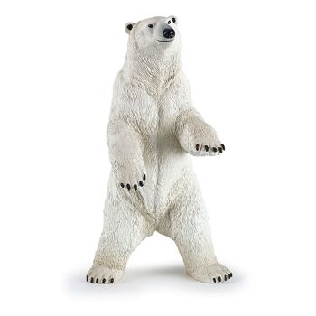 PAPO Wild Animal Kingdom Figurine ours polaire debout, trois ans ou plus, blanc (50172) 1