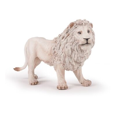 PAPO Large Figurine Grande figura giocattolo leone bianco, tre anni o più, bianco (50185)
