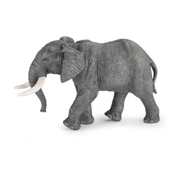 PAPO Wild Animal Kingdom Figurine éléphant d'Afrique, 3 ans ou plus, Gris (50192) 1