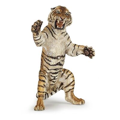PAPO Wild Animal Kingdom Figura giocattolo tigre in piedi, tre anni o più, multicolore (50208)