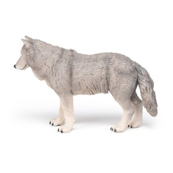 PAPO Grandes figurines Grande figurine de loup, trois ans ou plus, gris (50211) 2