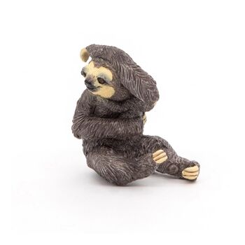 PAPO Wild Animal Kingdom Sloth Toy Figure, 3 ans ou plus, gris (50214) 3