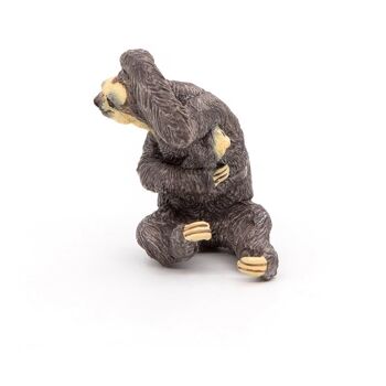 PAPO Wild Animal Kingdom Sloth Toy Figure, 3 ans ou plus, gris (50214) 4