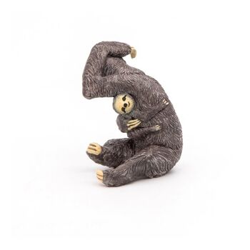 PAPO Wild Animal Kingdom Sloth Toy Figure, 3 ans ou plus, gris (50214) 5