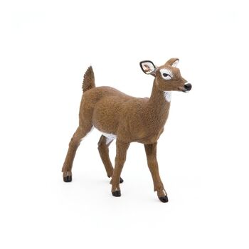 PAPO Wild Animal Kingdom Figurine Biche à queue blanche, 3 ans ou plus, Marron (50218) 2