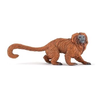 PAPO Wild Animal Kingdom Golden Lion Tamarin Toy Figure, 3 ans ou plus, Orange (50227)