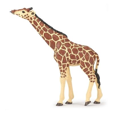 Figura de juguete PAPO Wild Animal Kingdom con cabeza de jirafa, 3 años o más, marrón (50236)
