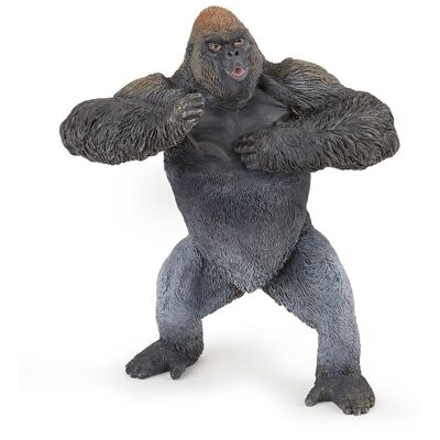 Figura de juguete de gorila de montaña PAPO Wild Animal Kingdom, tres años o más, gris (50243)