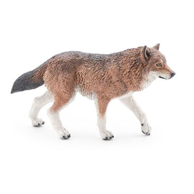 PAPO Wild Animal Kingdom Wolf Toy Figure, 3 anni o più, marrone (50283)