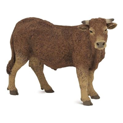 PAPO Farmyard Friends Limousine Cow Figura de juguete, 10 meses o más, marrón (51131)