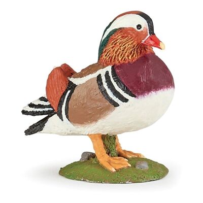 PAPO Farmyard Friends Pato mandarín Figura de juguete, 3 años o más, multicolor (51166)