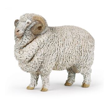 PAPO Farmyard Friends Merinos Sheep Toy Figure, 3 ans ou plus, Blanc (51174) 1