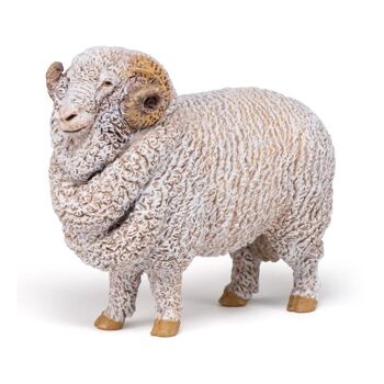 PAPO Farmyard Friends Merinos Sheep Toy Figure, 3 ans ou plus, Blanc (51174) 2