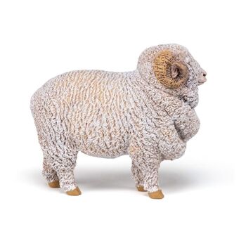 PAPO Farmyard Friends Merinos Sheep Toy Figure, 3 ans ou plus, Blanc (51174) 5