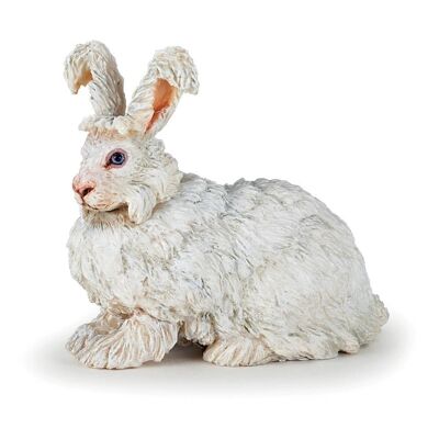 PAPO Farmyard Friends Figura de conejo de angora, 3 años o más, blanco (51172)