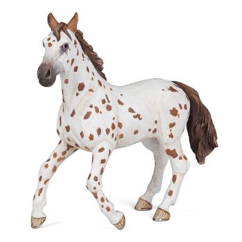 PAPO Cheval et poneys Marron Appaloosa Mare Toy Figure, Trois ans ou plus, Blanc/marron (51509) 1