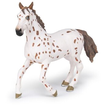 PAPO Cheval et poneys Marron Appaloosa Mare Toy Figure, Trois ans ou plus, Blanc/marron (51509) 3