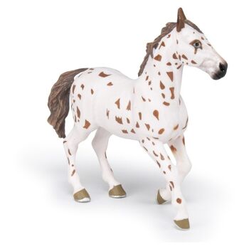 PAPO Cheval et poneys Marron Appaloosa Mare Toy Figure, Trois ans ou plus, Blanc/marron (51509) 5