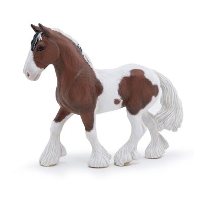 PAPO Horses and Ponies Tinker Mare Toy Figure, 3 anni o più, marrone/bianco (51570)