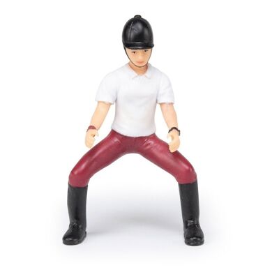 PAPO Horse and Ponies Young Riding Girl Toy Figure, Trois ans ou plus, Multicolore (52004)