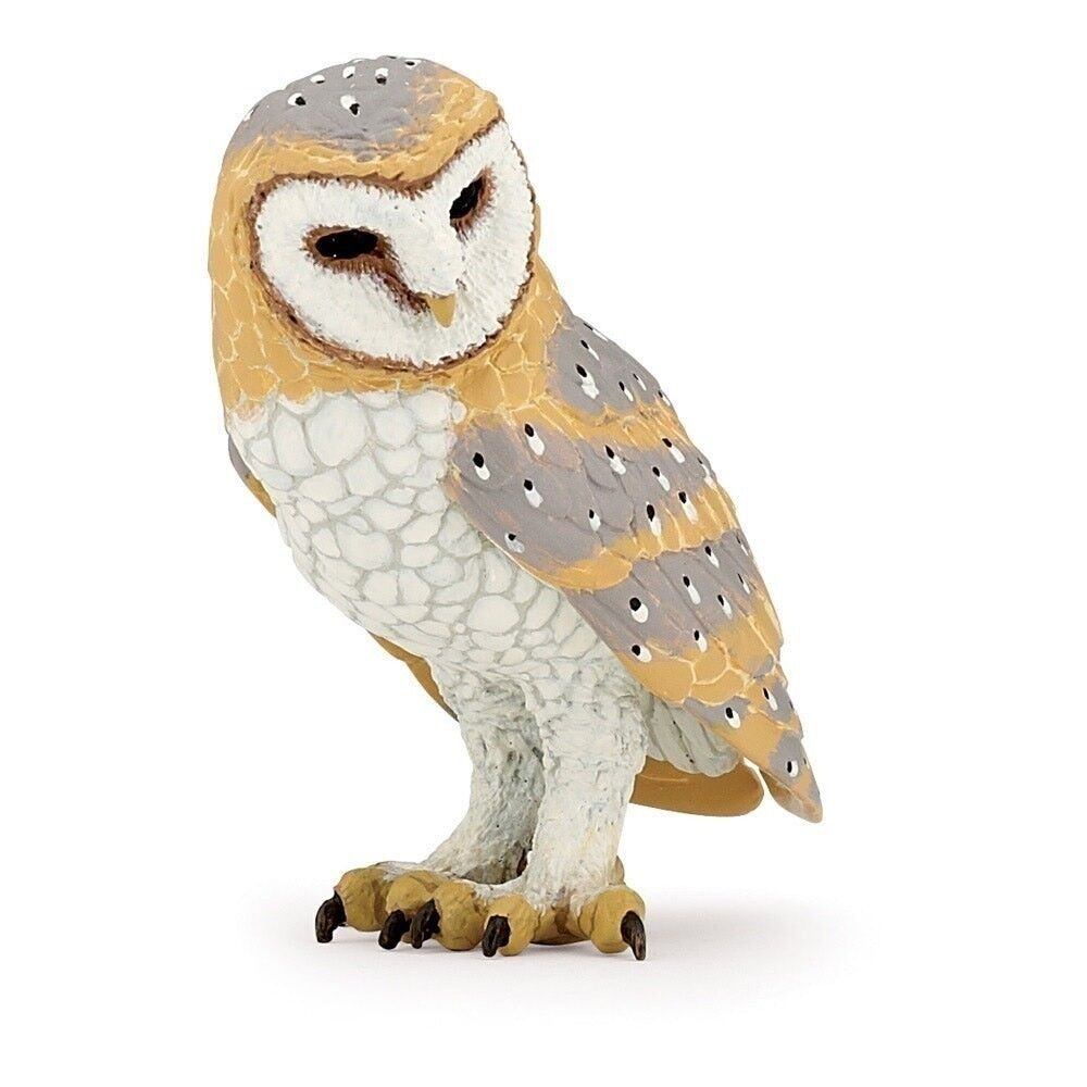 PAPO Wild Animal Kingdom Owl Toy Figure, 3 ans ou plus, marron/blanc (53000)
