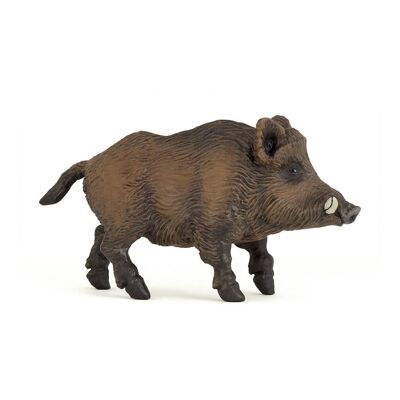 Figura de juguete de jabalí salvaje PAPO Wild Animal Kingdom, 3 años o más, marrón (53011)